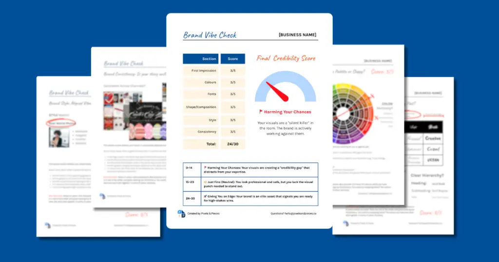 vibe check audit preview blue background